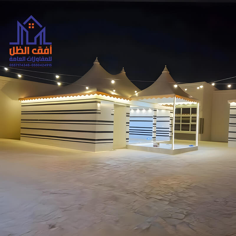 تركيب خيام ملكية وبيوت شعر حديثة في جميع انحاء الرياض
