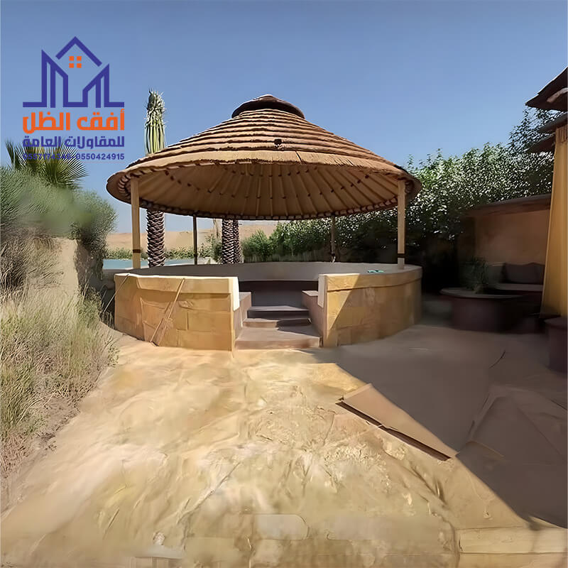 مظلات خيزران هرمية بالرياض