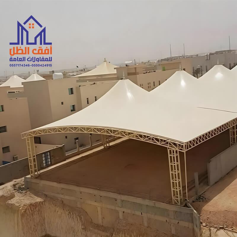 مظلات مدارس الرياض من مؤسسة افق الظل